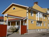 Byggnad 9001, gavel mot gården, långsida mot Kålgårdsgatan.
