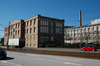Kontorsbyggnaden från Göteborgsvägen i nordost