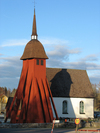 Mellby kyrka och klockstapel