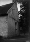 Falkenbergs gamla kyrka (Sankt Laurentii kyrka) från sydöst. Gavel.