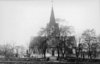 Hede kyrka från syd, före 1940.