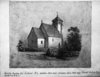 Teckning av Torsby kyrka innan rivning och nyuppbyggnad 1851.