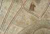 Nederluleå kyrka, kalkmålning i korvalvet, i mitten apostlen Petrus, ovan evangelisten Johannes, nere t.v. en profet