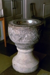 Dopfunten i Sventorps kyrka är från 1200-talet. Neg.nr 02/137:05.jpg