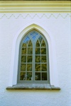 Sjogerstads kyrka har spetsbågiga fönster. 
Negnr 02/153:04.jpg