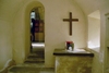 Edåsa kyrka, columbarium med altare.  Neg nr 02/142:15.jpg