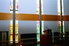 Sankt Markus kyrka, fönster med glasmålningar. Neg nr 02/172:10.jpg