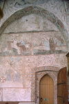 Estuna kyrka, kalkmålning på korets nordmur