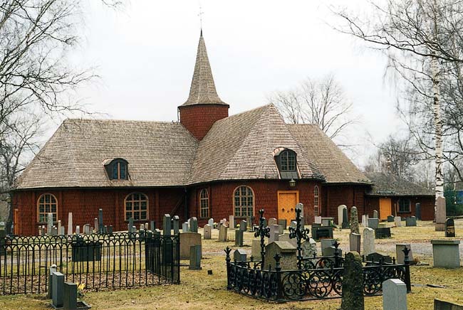 Hällefors kyrka från sydväst