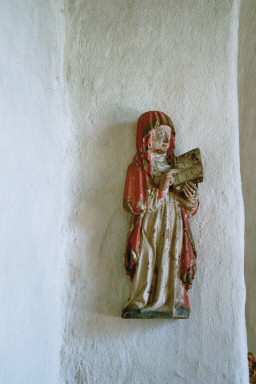 Norra Lundby kyrka, skulptur av den heliga Birgitta. Neg.nr 04/224:17.jpg
