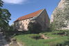 Vadstena klosterområde. Nunneklostrets västra länga.
