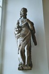 Skulptur av Johannes döparen från äldre altaruppsats i Fridhems kyrka. Neg.nr. 04/101:09. JPG.