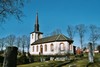 Sals kyrka och kyrkogård från sydost. Neg. nr. 03/292:15. JPG.   