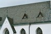 Ursprungliga takkupor och skiffertäckning på Vara kyrka. Neg.nr. 04/105:10. JPG. 