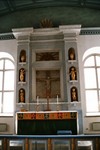 Altarvägg från 1927 i Kyrkefalla kyrka. Neg.nr. 03/221:02. JPG.