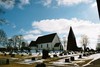 Breviks kyrka och kyrkogård från nordväst. Neg.nr. 03/247:13. JPG. 