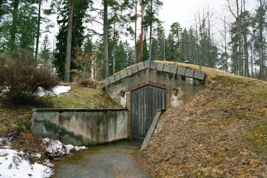 Bårhus vid Forsviks kyrka. Neg.nr. 03/257:04. JPG.