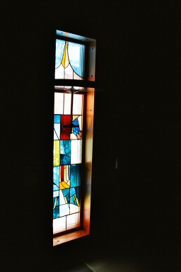 Glasmosaik i Tacksägelsekyrkans minnesrum. Neg.nr. 03/255:05. JPG.