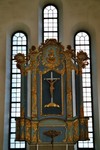 Altaruppsats i rokoko av Jöns Lindberg från 1758 i Tidaholms kyrka. Neg.nr. 04/183:13. JPG.