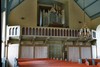 Orgelläktare i Kymbo kyrka med underbyggnader från 1978. Neg.nr. 04/313:22. JPG.