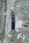 Unggotiskt fönster i absid på Suntaks gamla kyrka. Neg.nr. 04/310:12. JPG. 