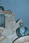 Detalj av orgelfasad i  Varvs kyrka. Neg.nr. 04/321:12. JPG.