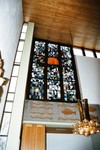 Glasmosaik och relief i Högåskyrkan. Neg.nr. 03/223:24. JPG.