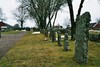 Äldre gravstenar på Norra Hestra kyrkogård. Neg.nr. B963_048:17. JPG. 