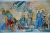 Akvarell av Joël Mila i Norra Hestra kyrka. Neg.nr. B963_046:17. JPG.