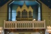 Orgel i Valdshults kyrka, färdigställd 1907 av C A Härngren. Neg.nr. B963_052:17. JPG.