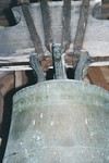 Detalj av senmedeltida storklocka från Valdshults gamla kyrka. Neg.nr. B963_051:13. JPG.