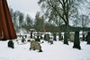 Äldre gravkvarter på Bottnaryds kyrkogård. Neg.nr. B963_062:13. JPG.