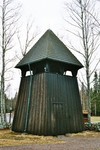 Klockstapel vid Skaga kapell, ritad 1957 av arkitekt Erik Lundberg. Neg.nr. 03/280:16. JPG. 
