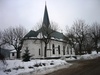 Valdemarsviks kyrka från nordöst.