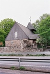 Surte kyrka sedd från sydväst.