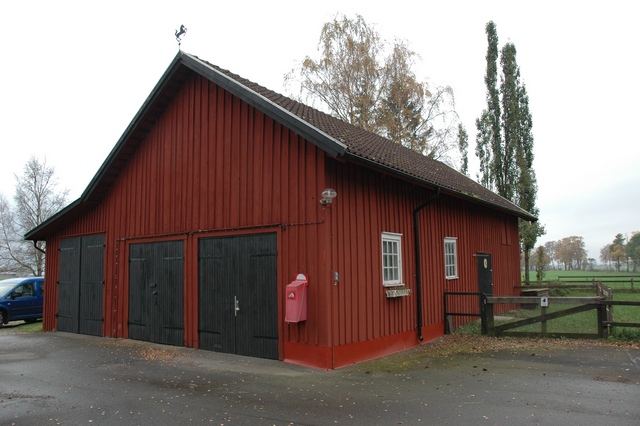 Brunsbo biskopsgård, stallet, östra gaveln.
