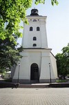 Varbergs kyrka sedd från väster.