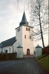 Rolfstorps kyrka sedd från nordväst.