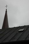Bengtssonska magasinet, den äldre magasinsbyggnadens takfönster, taket är täckt med takpapp som lagts med sk. listtäckning.