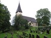 Salems kyrka med del av kyrkogården