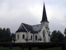 Björkviks kyrka, exteriör, i samband med fönsterrenoveringen