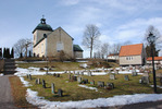Vagnhärads kyrka, kyrkoanläggningen från öster