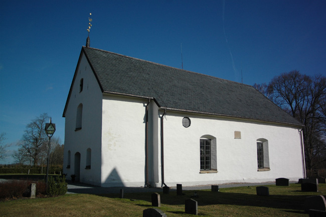 Kräcklinge kyrka, exteriör södra fasaden