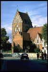 Sankt Nicolai kyrka från sydöst. Bilden troligen från omkring 1970.