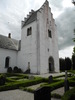 Skabersjö kyrka, tornet sett från nordväst.