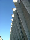 Borohus virkesmagasin del av fasad