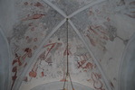 Norrvidinge kyrka, kalkmålning Skapelseberättelsen