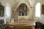 Sankt Ibbs kyrka, altare med altartavla