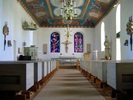 Kulltorps kyrka, interiör mot koret.