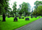 Vy över kvarter A från öster, Skatelövs nya kyrkogård.